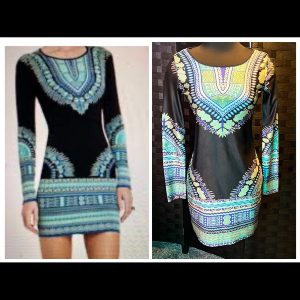 Fashion Dress Lady Female Traditional African Print, EUC.